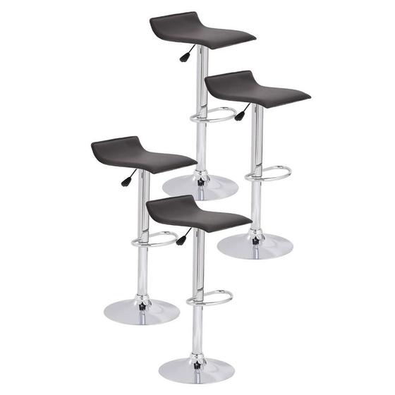 Imagem de Kit com 4 Banquetas Bar Enzo Chocolate