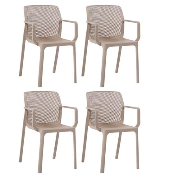 Imagem de Kit com 4 Cadeiras Sardenha resistente a umidade e mudanças de temperatura Fratini