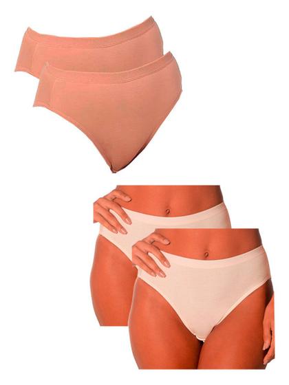 Imagem de Kit com 4 Calcinhas Alta Lithos Demillus 26014/56014