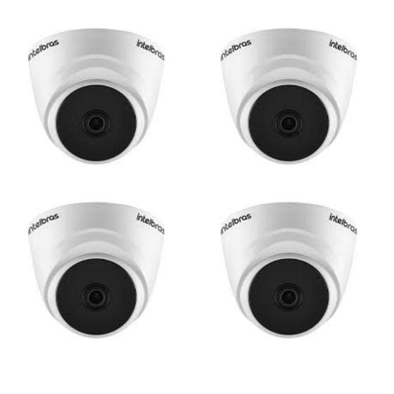 Imagem de Kit Com 4 Câmera de segurança intelbras VHL 1120 Dome IR 20 metros para DVR