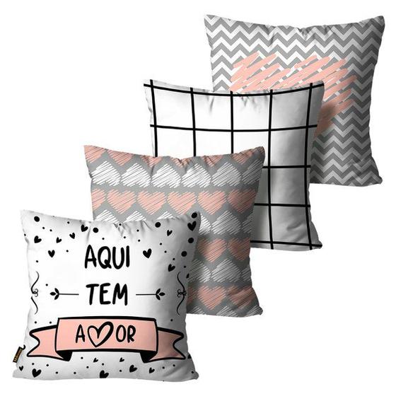 Imagem de Kit Com 4 Capas de Almofadas Mdecore 45x45 