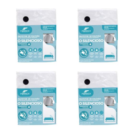 Imagem de Kit com 4 Capas Impermeáveis de Cama Solteiro