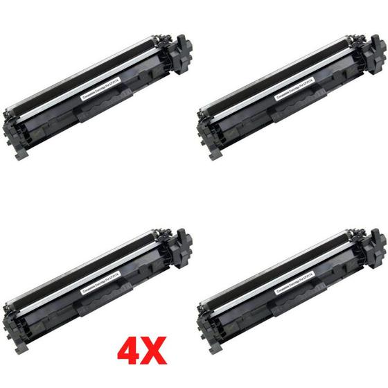 Imagem de Kit Com 4 Cartuchos De Toner Cf217a P/m130 M102 M130fw M130a.