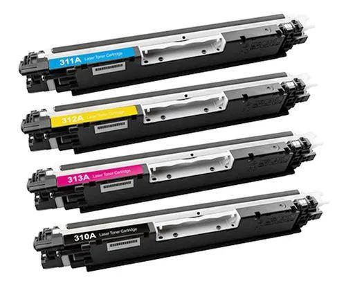 Imagem de Kit Com 4 Cartuchos Para Impressora Laser jet Pro Cp1025 Color