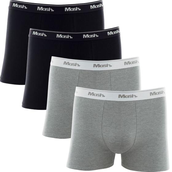 Imagem de Kit Com 4 Cuecas Boxer Mash Algodão Cotton Masculino