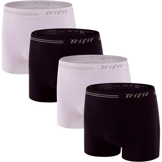 Imagem de Kit com 4 Cuecas Boxer Microfbra sem Costura Trifil