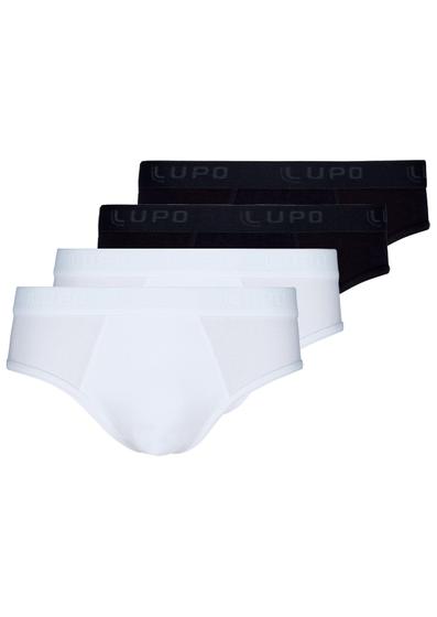 Imagem de Kit com 4 Cuecas Slip Lupo 485-002 Colorido