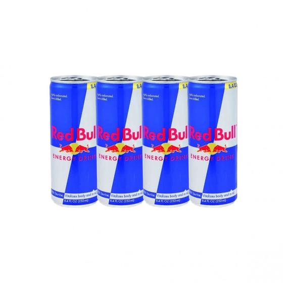 Kit com 4 Energético Red Bull 250ml