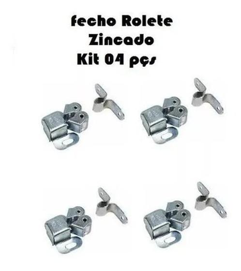 Imagem de Kit Com 4 Fecho Rolete Zincado