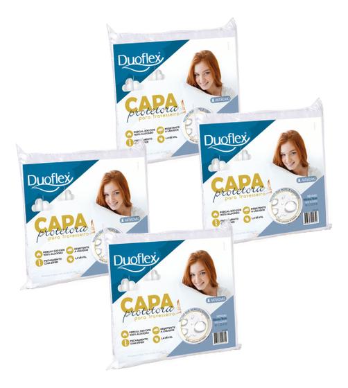 Imagem de Kit com 4 Fronha de Travesseiro Com Zíper
