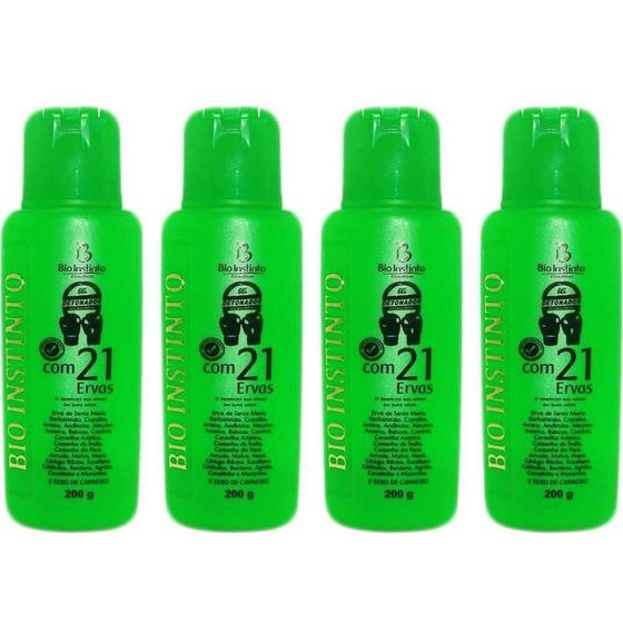 Imagem de Kit Com 4 Gel Detonador Com 21 Ervas 200G Bio Instinto