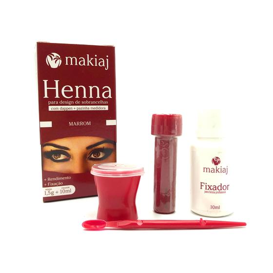 Imagem de Kit com 4 Henna Para Design De Sobrancelhas
