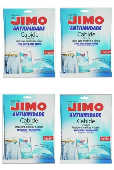 Imagem de Kit com 4 Jimo Antiumidade Cabide Evita Mofo E Mau Odor