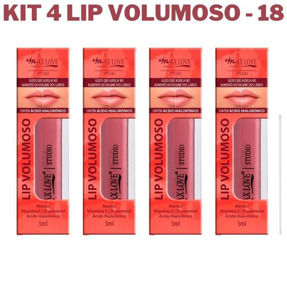 Imagem de Kit Com 4 Lip Volumoso Cor 18