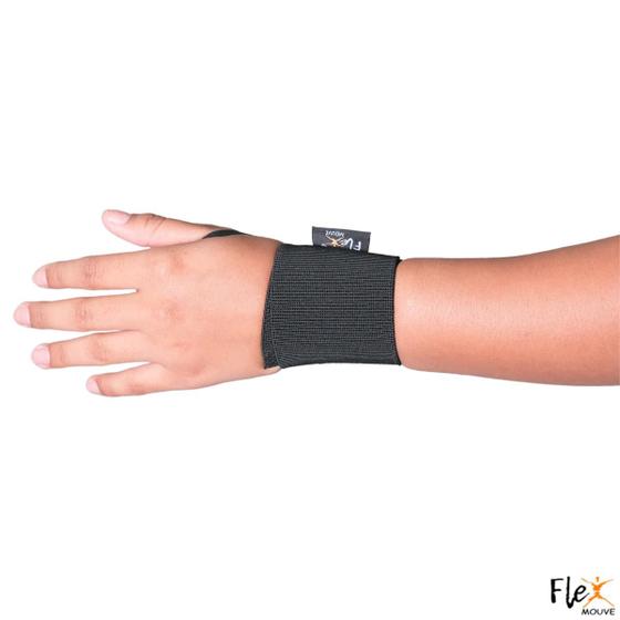 Imagem de Kit Com 4 Munhequeira Elástica Anatômica Tensor De Pulso Bilateral Ajustável Tendinite Artrite