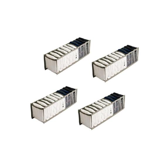 Imagem de Kit Com  4 Organizadores de Gaveta 11 Nichos 10x40x10