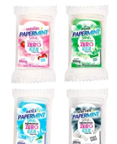 Imagem de KIT COM 4 Papermint Lâminas Oral Refrescantes 20 Unidades