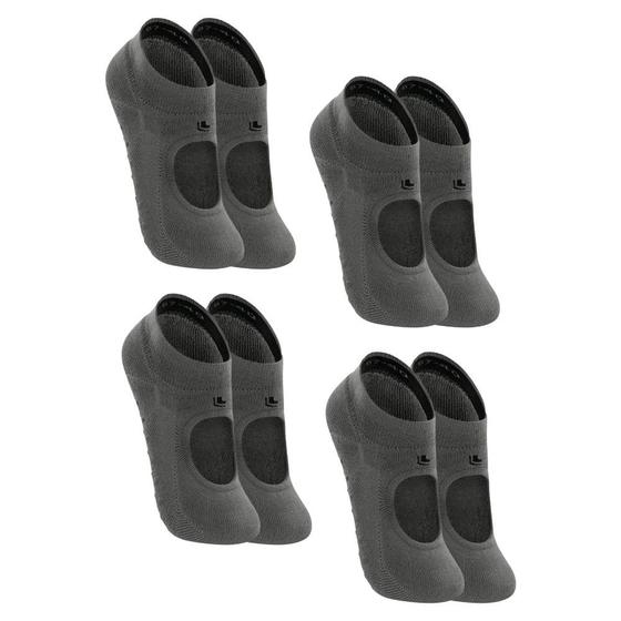 Imagem de Kit Com 4 Pares De Meias Lupo Feminina Pilate Antiderrapante