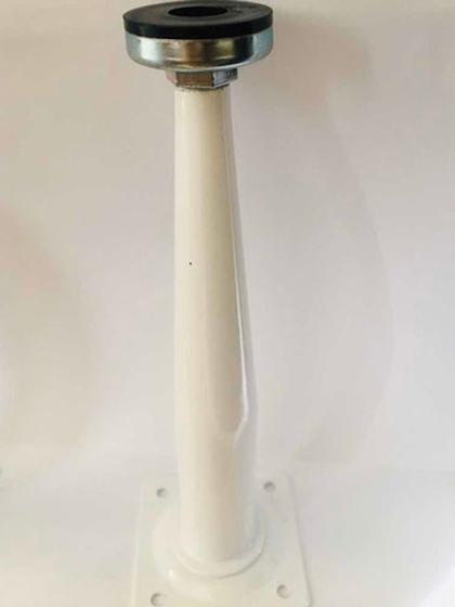 Imagem de kit com 4 Pe Branco Regulável  Para Móvel Cônico 15cm, Com Parafuso