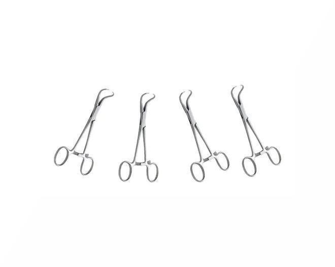 Imagem de Kit Com 4 Pinças Backhaus Em Aço Inoxidável Backaus