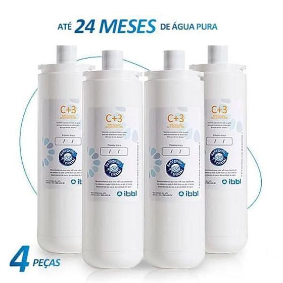 Imagem de Kit com 4 Refil Filtro IBBL C+3 Girou Trocou 10610080