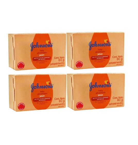 Kit com 4 Sabonetes Glicerinado Johnson's Baby 80g cada Menor preço em Kit com 4 Sabonetes Glicerinado Johnson's Baby 80g cada