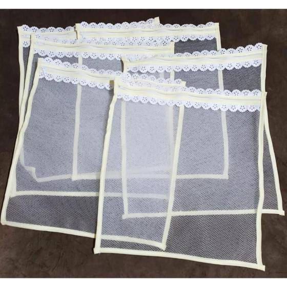 Imagem de Kit com 4 Saquinho Maternidade com Zíper Tule Reforçado - Mãe e Filho Enxovais