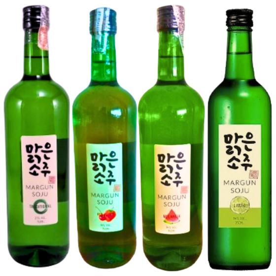 Imagem de Kit com 4 Soju Margun Bebida Coreana 750ml