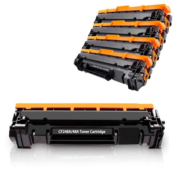 Imagem de Kit Com 4 Toner Compatível Com CF248A 48A 15 M15 M15A M15W 28 M28 M28A M28W 1.000 - Com Chip