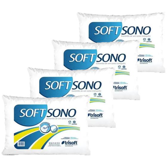 Kit com 4 travesseiros 50x70 cm antialérgico lavável - softsono é boa?