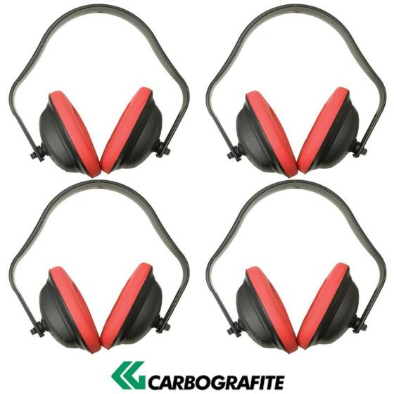 Imagem de Kit com 4 un Abafador de Ruídos para Proteção dos Ouvidos CG-104 17 Db - Carbografite