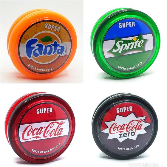 Imagem de Kit com 4 yoyos Retrô Novos Lacrados (ioio,yo-yo) Coleção YOYOBRASIL