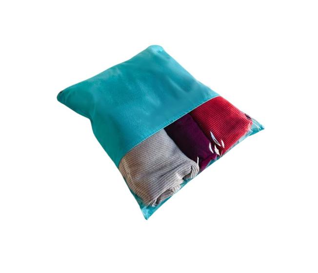 Imagem de Kit Com 40 Sacos Tnt Roupas Sapatos Ziper 33x40cm Com Visor