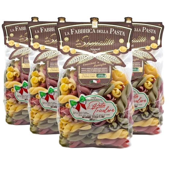 Imagem de Kit Com 4Pc Macarrão Fidanzati Tricolore Gragnano 500G