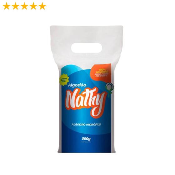Imagem de KIT com 5 Algodão Hidrófilo 500g NATHY