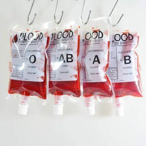 Imagem de Kit com 5 Bolsas de Sangue Falso para Bebidas