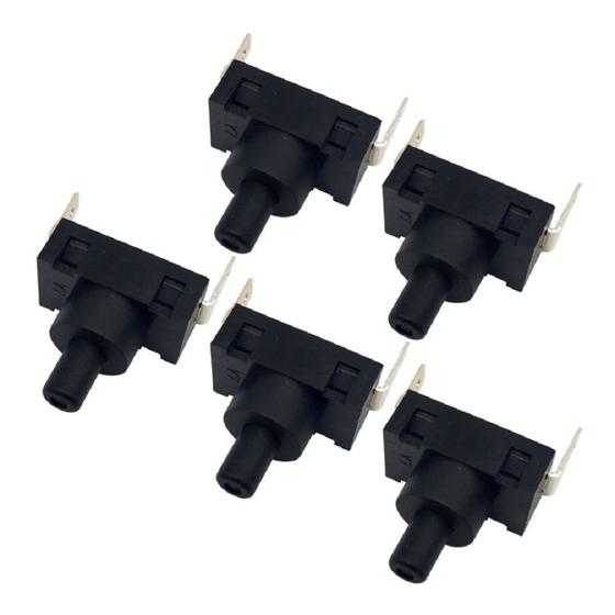 Imagem de Kit com 5 Botão Interruptor Chave Liga Desliga para Aspirador Black&Decker A4V-BR