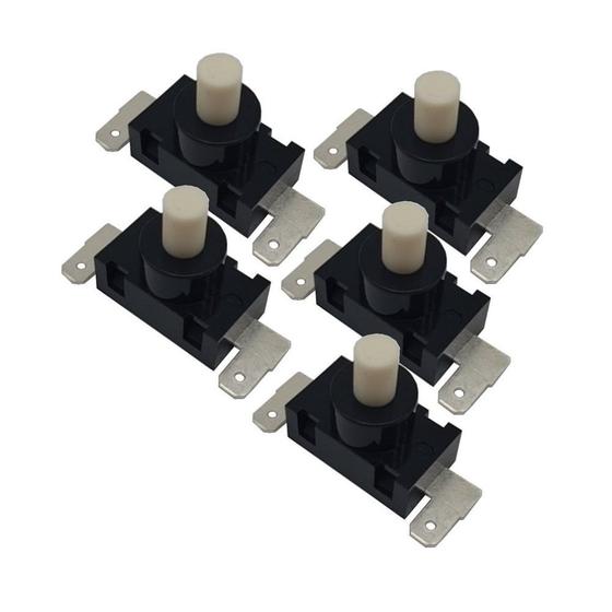 Imagem de Kit com 5 Botão Interruptor Chave Liga Desliga para Aspirador Electrolux Smart ABS02