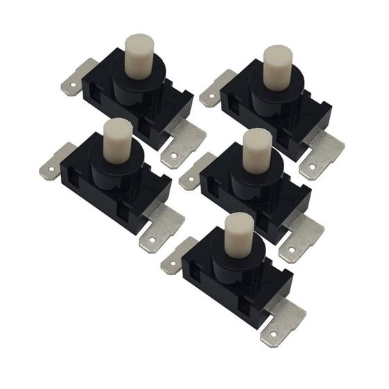 Imagem de Kit com 5 Botão Interruptor Chave Liga Desliga para Aspirador Philco Silencium PAS01