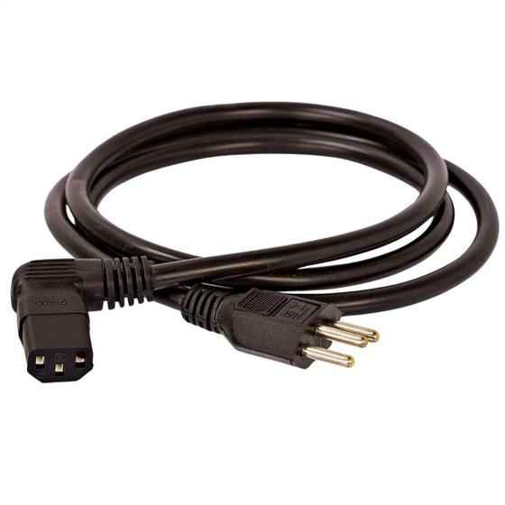Imagem de Kit Com 5 Cabo De Força 90º G 20 A - 1,5 Metros