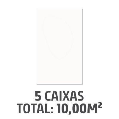 Imagem de Kit com 5 Caixas Revestimentos Brilhante 32x45cm Caixa 2,00m² Branco