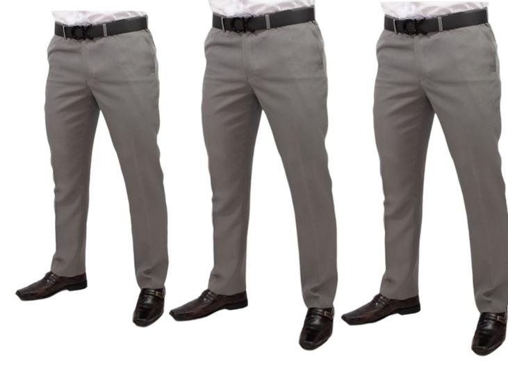 Imagem de Kit com 5 Calça Social Slim Masculina Qualidade Premium Oxford