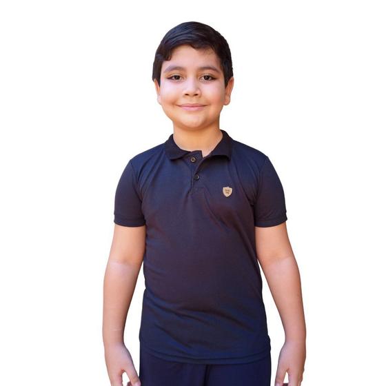 Imagem de Kit com 5 Camisetas Gola Polo Infantil Entrega Rápida Camisa Infanto Juvenil 1 a 14 anos