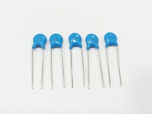 Imagem de Kit Com 5 Capacitor Ceramico Disco 2,2nf  2200pf 222 2kv