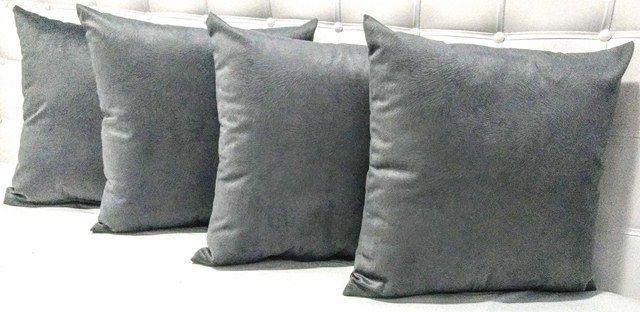 Imagem de Kit Com 5 Capas De Almofadas Suede 60x60 Extra Grande Com Zíper
