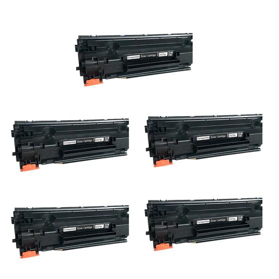 Imagem de Kit Com 5 Cartuchos de Toner 79a Cf279a Compativel com M12 M26 M12A M12W M26A M26NW 12A 12W 26NW