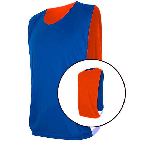 Imagem de Kit com 5 Coletes Dupla Face TRB Azul e Laranja
