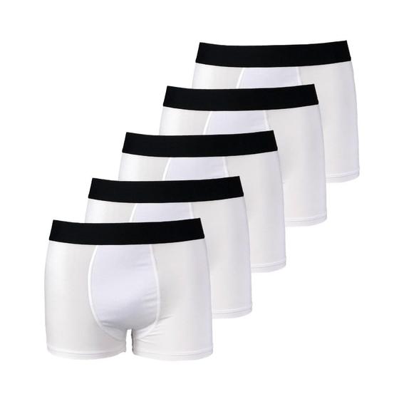 Imagem de Kit com 5 Cuecas Boxer Box Try Basics Microfibra Lisa Básica Casual Moda Masculina