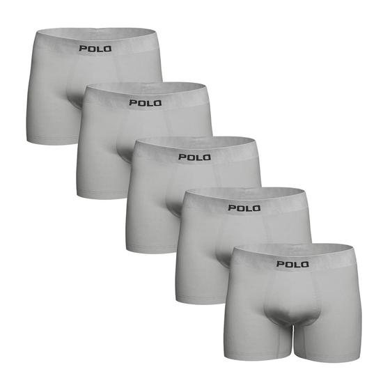 Imagem de Kit Com 5 Cuecas Boxer Polo 781 Algodão Sem Costura Sortida