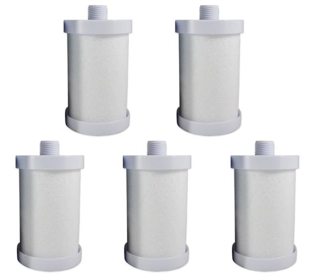 Imagem de Kit Com 5 Elementos Filtrantes Lisos 5" Com Rosca